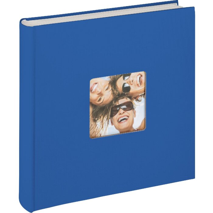 Walther Jumbo Fotoalbum Fun 30x30 cm koningsblauw 100 witte paginas
