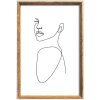 Walther NW824H Silhouet houten lijst 18x24 cm natuur met kunstprint zwart wit