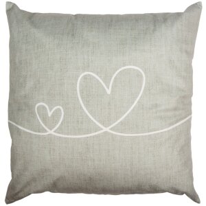 Clayre & Eef CHS21 Kussenhoes Beige Groen 45x45 cm...