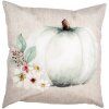 Clayre & Eef CSP22 Kussenhoes Beige Grijs 45x45 cm Polyester Landelijke Stijl