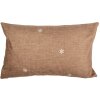 Clayre & Eef GBB36 Kussenhoes Bruin Wit 30x50 cm Landelijke stijl Polyester