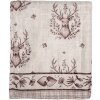 Clayre & Eef GTW60-1 Plaid Beige Bruin 130x180 cm Landelijke stijl