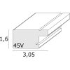Deknudt S45VD1 fotolijst kunststof zilver 20,0 x 20,0 cm