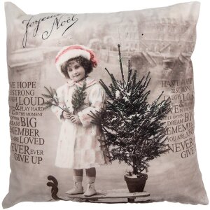 Clayre & Eef KT021.373 Kussenhoes 45x45 cm Beige...