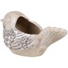 Clayre & Eef 6TE0541 Bloempot Vogel Beige Bruin 25x14x14 cm Landelijke stijl