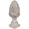 Clayre & Eef 6TE0545L Decoratie Dennenappel Steen Grijs Ø 17x39 cm