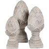 Clayre & Eef 6TE0545M Decoratieve Dennenappel Steen Grijs Ø 14x33 cm