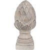 Clayre & Eef 6TE0545S Decoratieve Dennenappel Grijs Steen Ø 12x26 cm