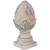 Clayre & Eef 6TE0545S Decoratieve Dennenappel Grijs Steen Ø 12x26 cm
