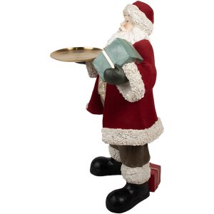 Clayre & Eef 5PR0140 Kerstman Decoratiefiguur Rood...