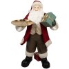 Clayre & Eef 5PR0140 Kerstman Decoratiefiguur Rood Wit 56x50x91 cm Polyresin