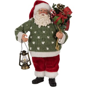 Clayre & Eef 65592 Kerstman Decoratiefiguur 17x11x27...