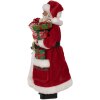 Clayre & Eef 65594 Kerstman Decoratie Rood Wit 16x10x27 cm