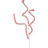 Clayre & Eef 65848 kerstdecoratie rood wit 16x3x70 cm plastic landelijke stijl