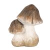 Clayre & Eef 6CE1768 Decoratie Paddenstoelen Keramiek Bruin Wit 10x7x12 cm