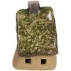 Clayre & Eef 6CE1780 Decoratie Huis Bruin Groen Keramiek 7x6x9 cm