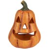Clayre & Eef 6CE1803 Decoratieve Pompoen Keramiek Oranje Groen Ø 12x17 cm