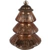 Clayre & Eef 6GL4574KO Kerstboom LED Ø 16x22 cm koperglas landelijke stijl