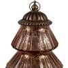 Clayre & Eef 6GL4574KO Kerstboom LED Ø 16x22 cm koperglas landelijke stijl