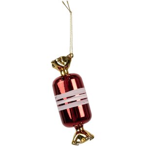Clayre & Eef 6GL4647 Kerstboom kerstbal glas rood...