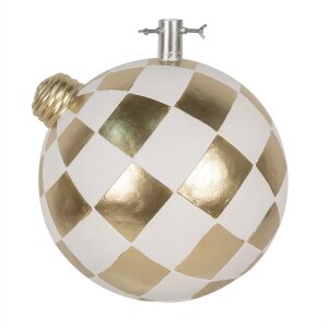 Clayre & Eef 6MG0053 Kerstboomstandaard Witgoud...