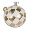 Clayre & Eef 6MG0053 Kerstboomstandaard Witgoud 42x42x44 cm