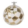 Clayre & Eef 6MG0053 Kerstboomstandaard Witgoud 42x42x44 cm