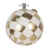 Clayre & Eef 6MG0053 Kerstboomstandaard Witgoud 42x42x44 cm