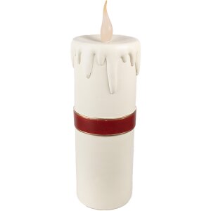 Clayre & Eef 6PR4237 Sierkaars LED Wit Rood 18x20x56 cm 3xAA