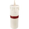 Clayre & Eef 6PR4237 Sierkaars LED Wit Rood 18x20x56 cm 3xAA