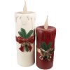 Clayre & Eef 6PR4237 Sierkaars LED Wit Rood 18x20x56 cm 3xAA