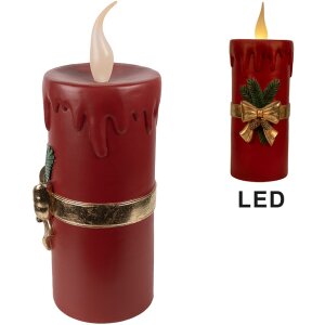 Clayre & Eef 6PR4238 LED Sierkaars 17x18x44cm Rood...