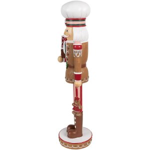 Clayre & Eef 6PR4257 Kerstdecoratie Notenkraker Bruin...