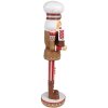 Clayre & Eef 6PR4257 Kerstdecoratie Notenkraker Bruin Rood 13x12x46 cm Polyresin