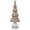 Clayre & Eef 6PR4324 Decoratieve Kerstboom Bruin Roze Ø 16x42 cm Landelijke Stijl