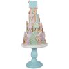 Clayre & Eef 5PR0136 Decoratief Huis Pastelkleuren Blauw Roze Ø 24x59 cm Polyresin