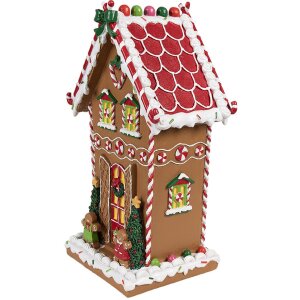 Clayre & Eef 6PR4251 Peperkoekhuisje Bruin Wit...