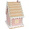 Clayre & Eef 6PR4263 Decoratief Huis Roze 20x16x25 cm Polyresin Kerstmis