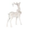 Clayre & Eef 6PR4284 Decoratie Hert Wit 13x5x19 cm Polyresin