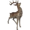 Clayre & Eef 6PR4294 Decoratie Hert Bruin Goudkleurig 33x16x42 cm