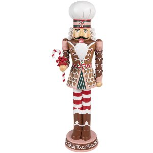 Clayre & Eef 6PR4256 Decoratie Notenkraker Bruin Roze...