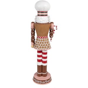 Clayre & Eef 6PR4256 Decoratie Notenkraker Bruin Roze 15x12x46 cm