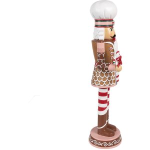 Clayre & Eef 6PR4256 Decoratie Notenkraker Bruin Roze 15x12x46 cm