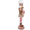 Clayre & Eef 6PR4256 Decoratie Notenkraker Bruin Roze 15x12x46 cm