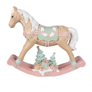Clayre & Eef 6PR4260 Decoratief Hobbelpaard Beige...