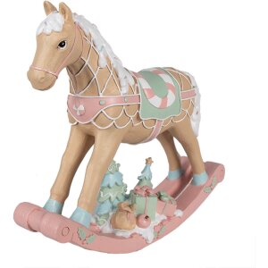 Clayre & Eef 6PR4260 Decoratief Hobbelpaard Beige...
