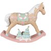 Clayre & Eef 6PR4260 Decoratief Hobbelpaard Beige 41x10x37 cm Polyresin Landhuis