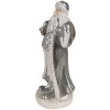 Clayre & Eef 6PR4301 Kerstman Decoratiefiguur Zilver 11x9x20 cm Polyresin