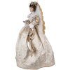 Clayre & Eef 50774 Decoratieve Engel Beige 60x40x86 cm Kerstdecoratie