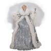 Clayre & Eef 65617 Decoratie Engel Wit Zilverkleurig 20x15x28 cm